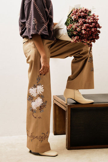 'FAIZ' EMBROIDERED TROUSERS (Men)